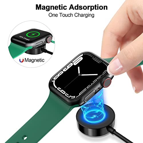 𝟐𝟎𝟐𝟔 𝐔𝐩𝐠𝐫𝐚𝐝𝐞𝐝 Magnetic Charging Cable for Apple Watch Charger,[USB C Port] Wireless Charging Cable Compatible with iWatch Series Ultra/10/9/8/7/6/SE/SE2/5/4/3/2[1.6FT/0.5M],Black — view 4