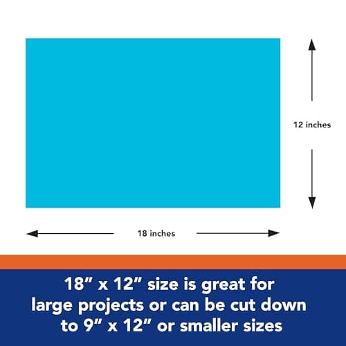 Tru-Ray® Construction Paper, 12" x 18", 50% Recycled, Atomic Blue, Pack Of 50 — view 2