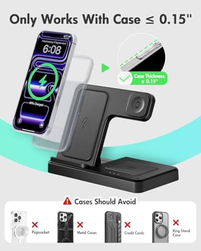 GETPALS Wireless Charger iPhone Charging Station for Apple Multiple Devices — view 2