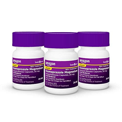 Amazon Basic Care Esomeprazole Magnesium Delayed Release Capsules, 20 mg, Acid Reducer, 42 Count — view 5