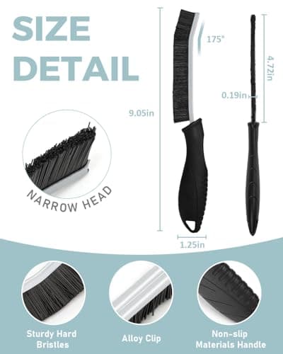SXhyf Cleaning Brush, Hard Bristle Crevice Cleaning Brush for Narrow Corner — view 4
