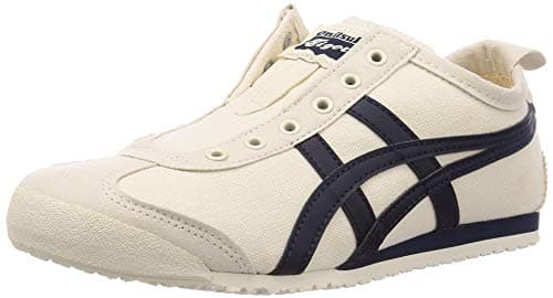 Asics Men's Mexico 66 Slip-On Gymnastics Shoe, Beige Bleu Nuit, 8 UK