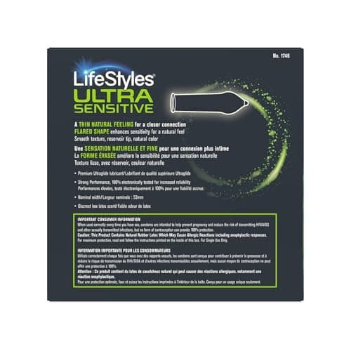 LifeStyles Ultra-Sensitive Condoms – 36 Count – Natural-Feeling, Lubricated Latex Condoms — view 10