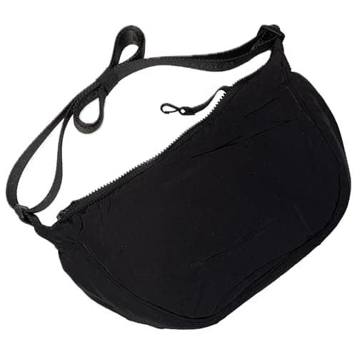 Lolë Woman Crossbody Bag, Adjustable Shoulder Strap, Recycled Nylon, Lightweight Travel Purse, One Size (Black) — view 2