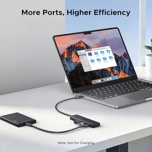 UGREEN USB C Hub, 4 Ports USB A Splitter Ultra-Slim USB Expander for Mouse, Keyboard, Flash Drive, U Disk, Printer Compatible with Laptop, Desktop PC, Xbox, PS5, and More 0.5FT — view 5