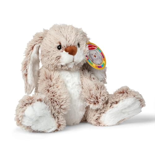 Melissa & Doug Burrow Bunny Stuffed Animal Plushie with Big Feet, Floppy Ears & Fluffy Tail, Adorable Pretend Play Toddler Toys for Girls & Boys 3+ — view 7