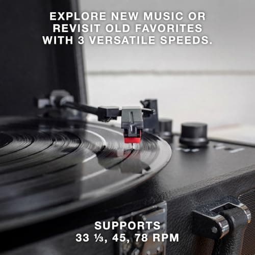 Victrola Journey - Bluetooth Suitcase Record Player - Black — view 2