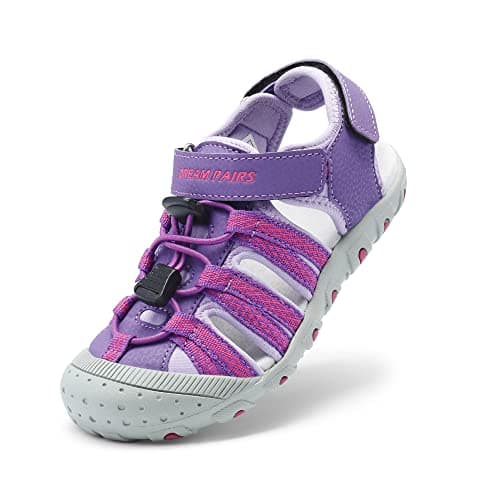 DREAM PAIRS Kids Sandals Toddler Girls & Boys Summer Outdoor Athletic Sport Sandals for Toddler/Little Kids/Big Kids,Size 6 Toddler,All Purple,171111-K