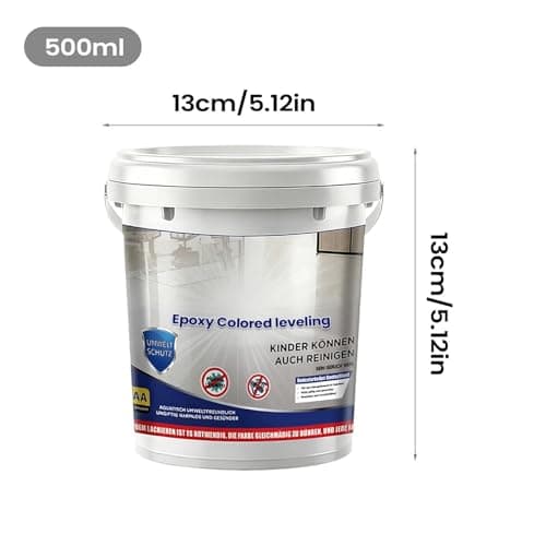 Shakven Concrete Paint - High-Gloss Self-Leveling - Self Leveling Epoxy Floor Paint - for House Home Dorm Apartment Indoor Shower Room Garage Concrete Building — view 4