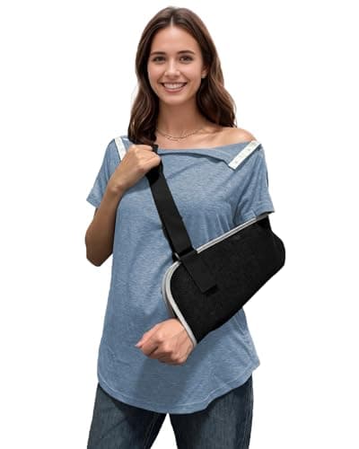 DOSWODE Post Shoulder Surgery Shirts for Women Tear Away Side Snap Short Sleeve Chemo Port Shirts Adaptive Clothing, Light Blue, Medium — view 5
