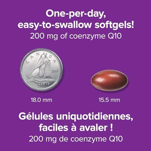 Webber Naturals Coenzyme Q10 (CoQ10) 200 mg, High Potency Antioxidant, Non-GMO, Gluten Free, 60 softgels, for Heart Health and Cellular Energy Production — view 3