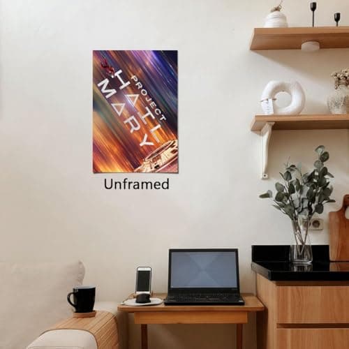 LPAIWXY Project Hail Mary Poster For Fans Kids Room Bedroom Wall Decor-Movie Project Hail Mary Posters Canvas Prints Picture For Teen Boy Girls Gifts