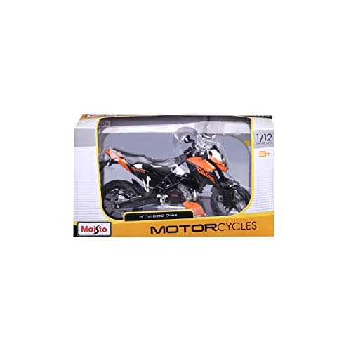 KTM 690 Duke Orange and Black 1/12 Diecast Motorcycle Model by Maisto — view 4