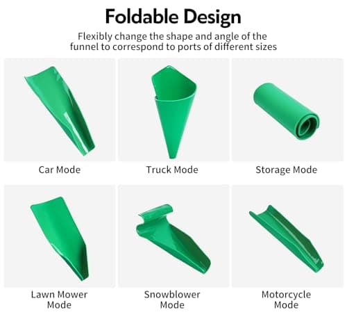 Reusable Flexible Oil Drain Funnel Form a Foldable Bendable Flex Funnel for Car Motorcycle Truck Lawnmower Snowplow Reused Oil Change Spill-Free Filling Draining Tools Easy to Store and Clean — view 4