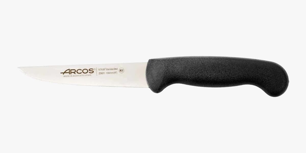 Arcos Serie 2900 - Cuchillo Santoku con Alveolos - Hoja de Acero Inoxidable Nitrum de 180 mm - Mango inyectado en Polipropileno Color Rojo — view 38