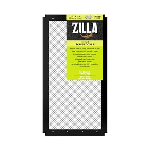 Zilla 8416 Reptile Terrarium Covers Fresh Air Screen, 16x8