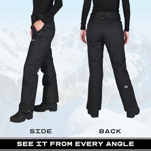 Arctix Women's Insulated Snow Pants, Black, Large — view 2