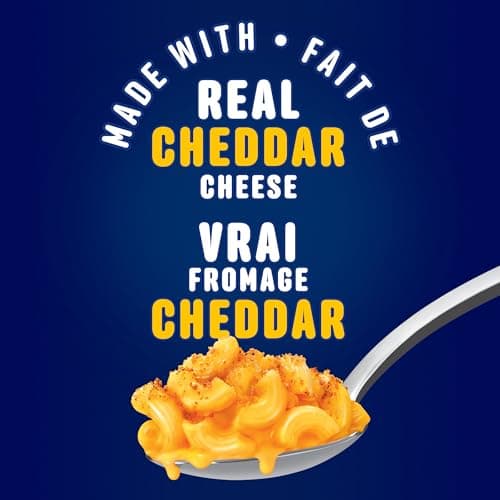 KD Deluxe Sharp Cheddar Oven Baked Macaroni and Cheese, 349 g Pouch — view 5