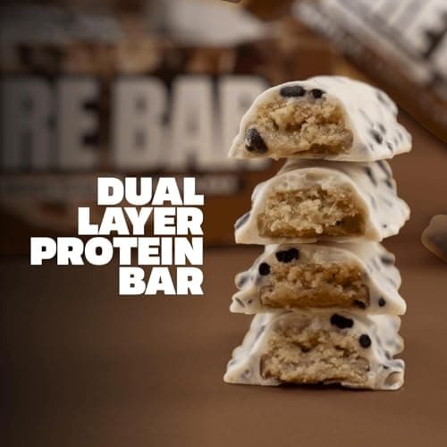 REDCON1 MRE Protein Bar | 20g High Protein Snack, Whole Food Protein Bar | New & Improved Candy Bar-Like Taste, Low Sugar, Convenient On The Go Snack | Box of 12 (Oatmeal Chocolate Chip) — view 3