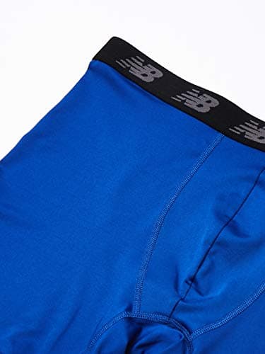New Balance Men's Standard 5" Performance No Fly Boxer Brief (4 Pack), Team Royal/Team Red/Pig/Thunder, Large — view 2