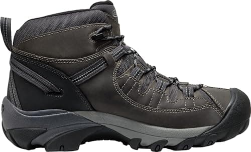 KEEN Men's Targhee 2 Mid Height Waterproof Hiking Boots, Steel Grey/Black, 9.5 — view 5