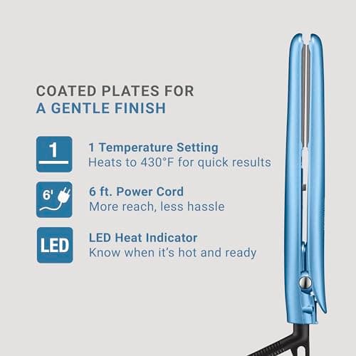 BabylissPRO Nano Titanium 3/4" Mini Flat Iron, Perfect for Travel, Touch-Ups & Quick Styling, Compact Hair Straightener With Sol-Gel Nano Titanium & Ceramic-Coated Plates, Heats Up To 430ºF, Dual Voltage — view 2