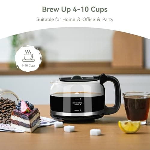 Gevi 10-Cup Grind & Brew Drip Coffee Maker with Built-In Burr Grinder — view 8
