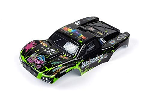 Custom Body Muddy Green Over Black Compatible for 1/10 Slash RC Car Truck Shell Cover fits on All Slash Versions (Truck not Included) — view 3