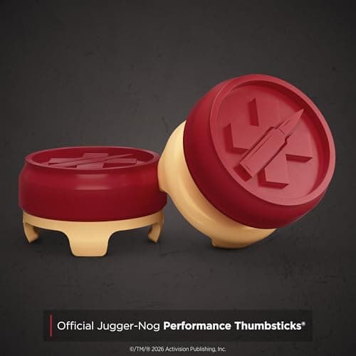 KontrolFreek Call of Duty Jugger-Nog Performance Thumbsticks | for Xbox One (XB1) & Xbox Series X (XBX) Controller | Red and Cream — view 2