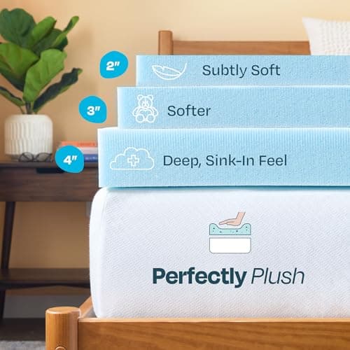 Linenspa 3 Inch Memory Foam Mattress Topper, Gel Infused Twin Mattress Topper, CertiPUR-US Certified — view 3