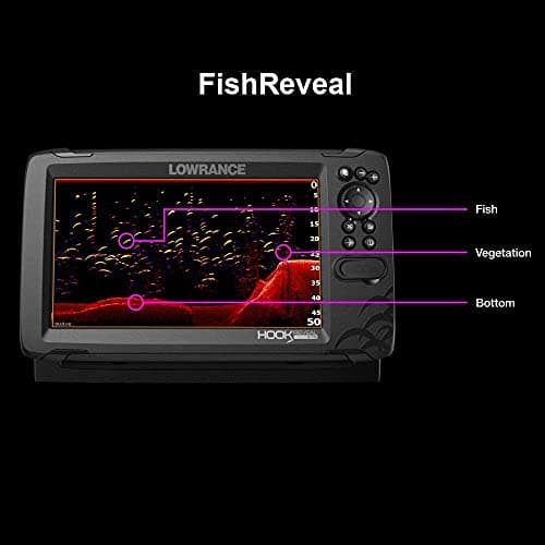 Lowrance HOOK Reveal 5 SplitShot - 5-inch Fish Finder with SplitShot Transducer, Preloaded C-MAP US Inland Mapping (Renewed) — view 5