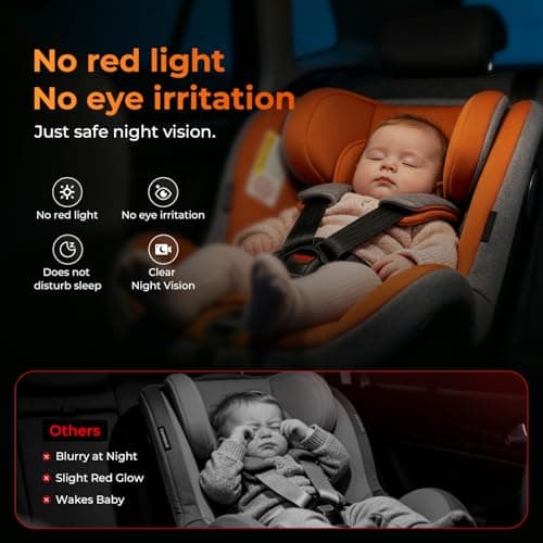 Itomoro Baby Car Camera, View Infant in Rear Facing Seat with Wide Crystal Clear View,360° Rotation Plug and Play Easy Install car camera for baby 1080p — view 5