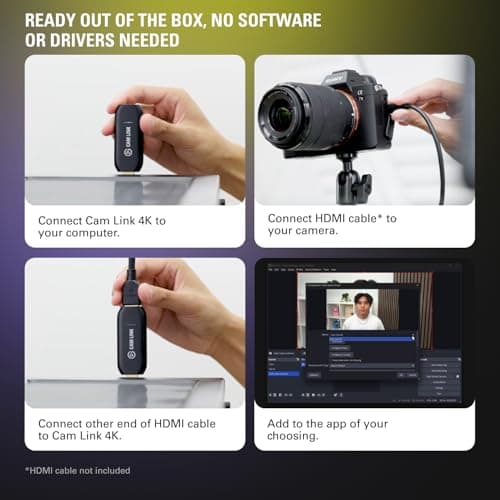 Elgato Cam Link 4K Capture Card for DSLR, Camcorder, Action Cam — view 5