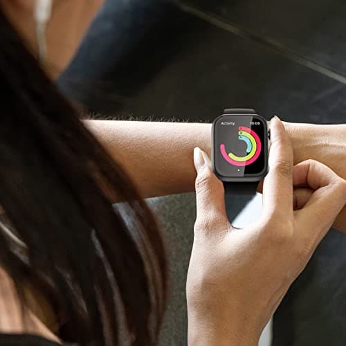 2 Pack Case with Tempered Glass Screen Protector for Apple Watch SE3(2025) SE2 Series 6/5/4/SE 40mm,JZK Slim Guard Bumper Full Coverage Hard PC Protective Cover Ultra-Thin Cover for iWatch 40mm,Clear — view 5