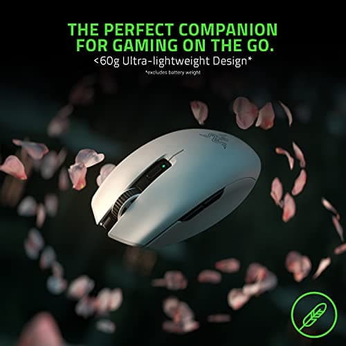 Razer Orochi V2 Mobile Wireless Gaming Mouse: Ultra Lightweight - 2 Wireless Modes - Up to 950hrs Battery Life - Mechanical Mouse Switches - 5g Advanced 18k Dpi Optical Sensor - White