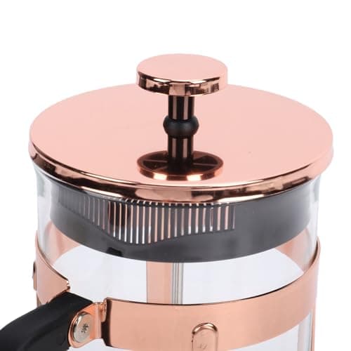 Asixxsix French Press Coffee Maker, 34 Ounce Borosilicate Glass Double Layer Filter Portable Coffee French Press, Cold Brew Maker with Easy Operation for Camping Travel Tea Brewing — view 6