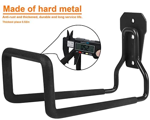 Metal Garden Hose Holder - Heavy Duty Hose Hanger Wall Mounted Water Hose Holder for Outside Yard, Sturdy Hose Reel Hose Hooks Ideal for Water Hose, Extension Cords — view 2