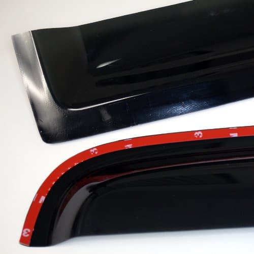 Outside Mount Car Window Rain Guards Compatible with Chevrolet Camaro 2010-2016 | Tape-On | Rain Shields Window Visor Window Deflectors | Dark Smoke, 2 Pcs Set, WV2M-033 — view 7
