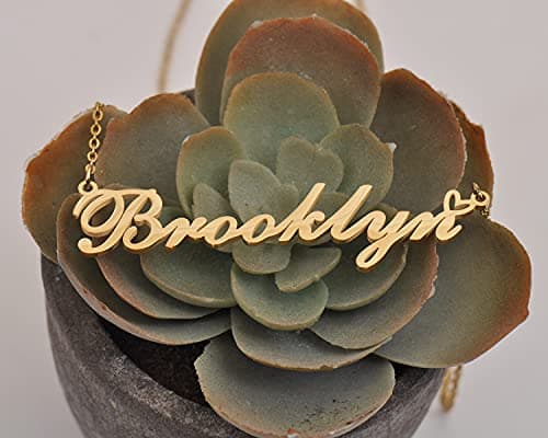 RONKAH Mckenna Custom Personalized Name Necklace Pendant Necklace with Heart Customized Necklace Best Gift for Women Christmas Valentine's Day Mother's Day Birthday AU — view 2