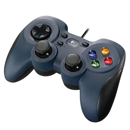 Logitech G F310 Wired Gamepad Controller Console Like Layout 4 Switch D-Pad PC - Blue/Black - Windows