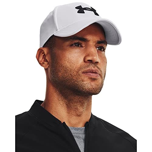 Under Armour Men's Blitzing Cap Stretch Fit, (100) White / / Black, Small-Medium — view 2