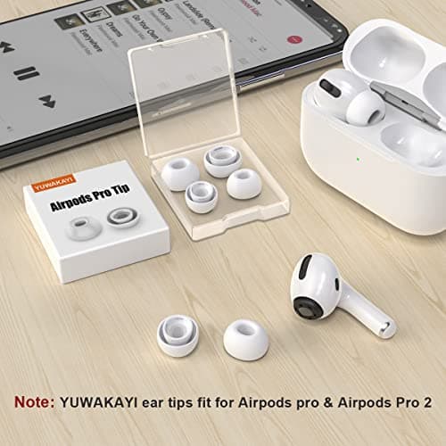 3 Pairs Replacement Ear Tips for Airpods Pro and 2nd Generation with Noise Reduction Hole, Silicone Ear Tips for Airpods Pro with Portable Storage Box and Fit in The Charging Case(S/M/L) — view 5