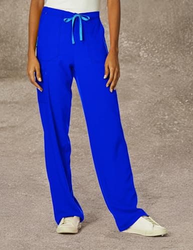 Carhartt Plus Size Cross-Flex Women's Utility Scrub Pant Tall, Royal, 3X-Large — view 8