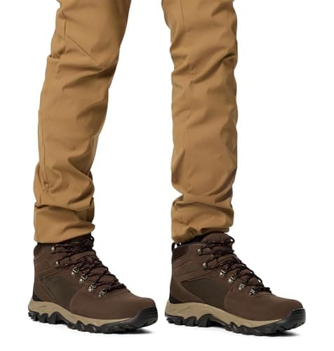 Columbia Mens Newton Ridge Plus II Suede Waterproof, Cordovan/Spice, 9