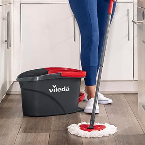 Vileda EasyWring Mop Head Refill (Pack of 1) | Machine Washable & Reusable Mop Refills | Spin Mop Replacement Head | Safe and Effective on All Floor Types | Use for Mopping or Dusting — view 9