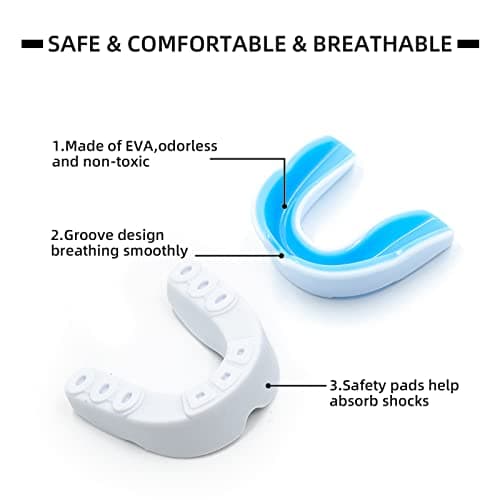 AITUSI 5 Pack Kids Youth Mouth Guard for Sports, Boys Girls Mouthguard for Football Boxing MMA Lacrosse Basketball Hockey Wrestling