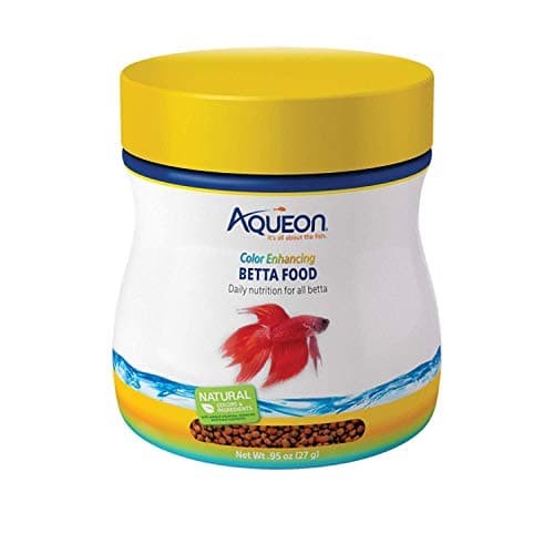 Aqueon 3 Pack of Color Enhancing Betta Food Pellets, 0.95 Ounces Per Container