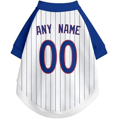 DALLASC Chicago C Dog Clothes Jersey Style Personalized Custom Pet T Shirt with Name and Number for Small Medium Large Dogs — view 6