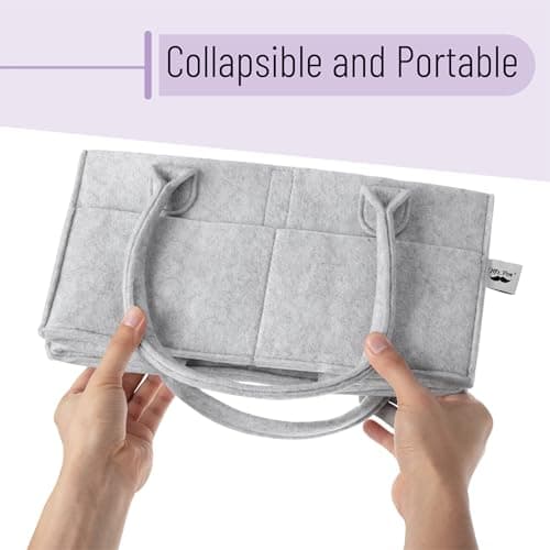 Mr. Pen- Baby Diaper Caddy Organizer, 2 Pack, Gray — view 5