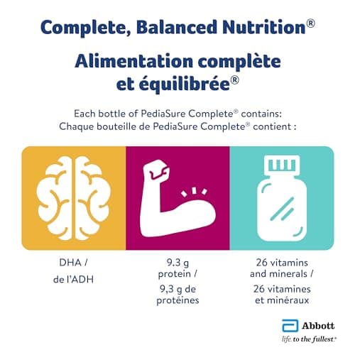 PediaSure Complete, Nutritional Supplement, Kids Nutritional Shake That Can Be Used As Breakfast Drink With Meal, Chocolate, 4 x 235-mL Bottles — view 3